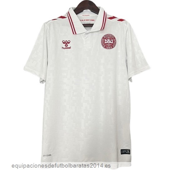 Nuevo Tailandia 2ª Camiseta Dinamarca 2024 Blanco Baratas